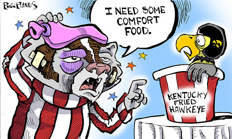 Bucky needs some comfort food